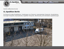 Tablet Screenshot of cl-spedition.de